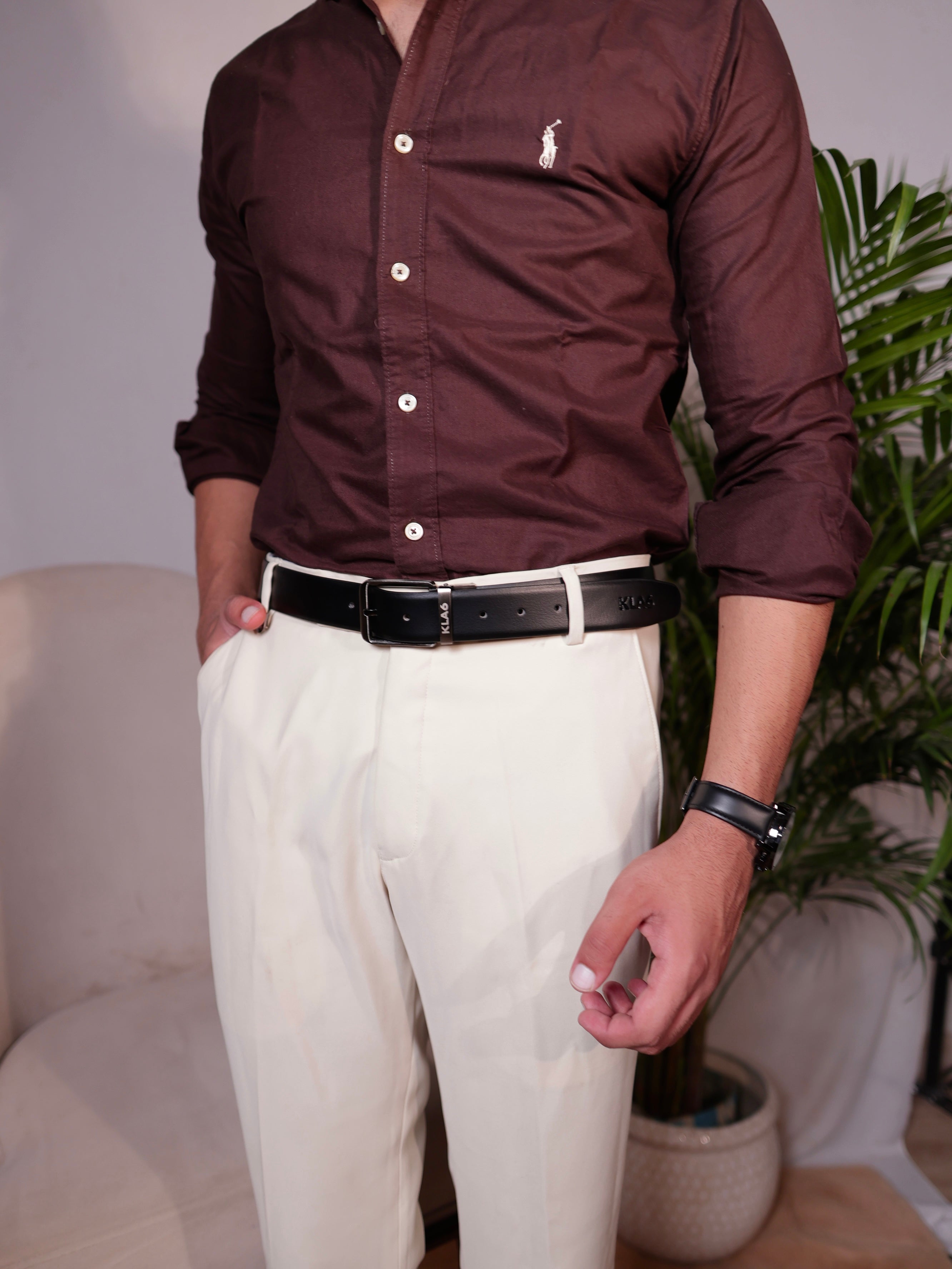 Heritage Loop Reversible Leather Belt