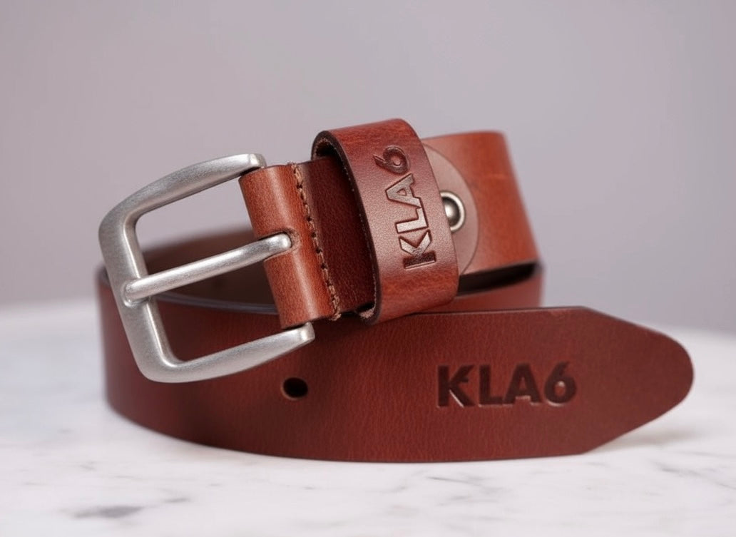 Heritage Loop Leather Belt Brown